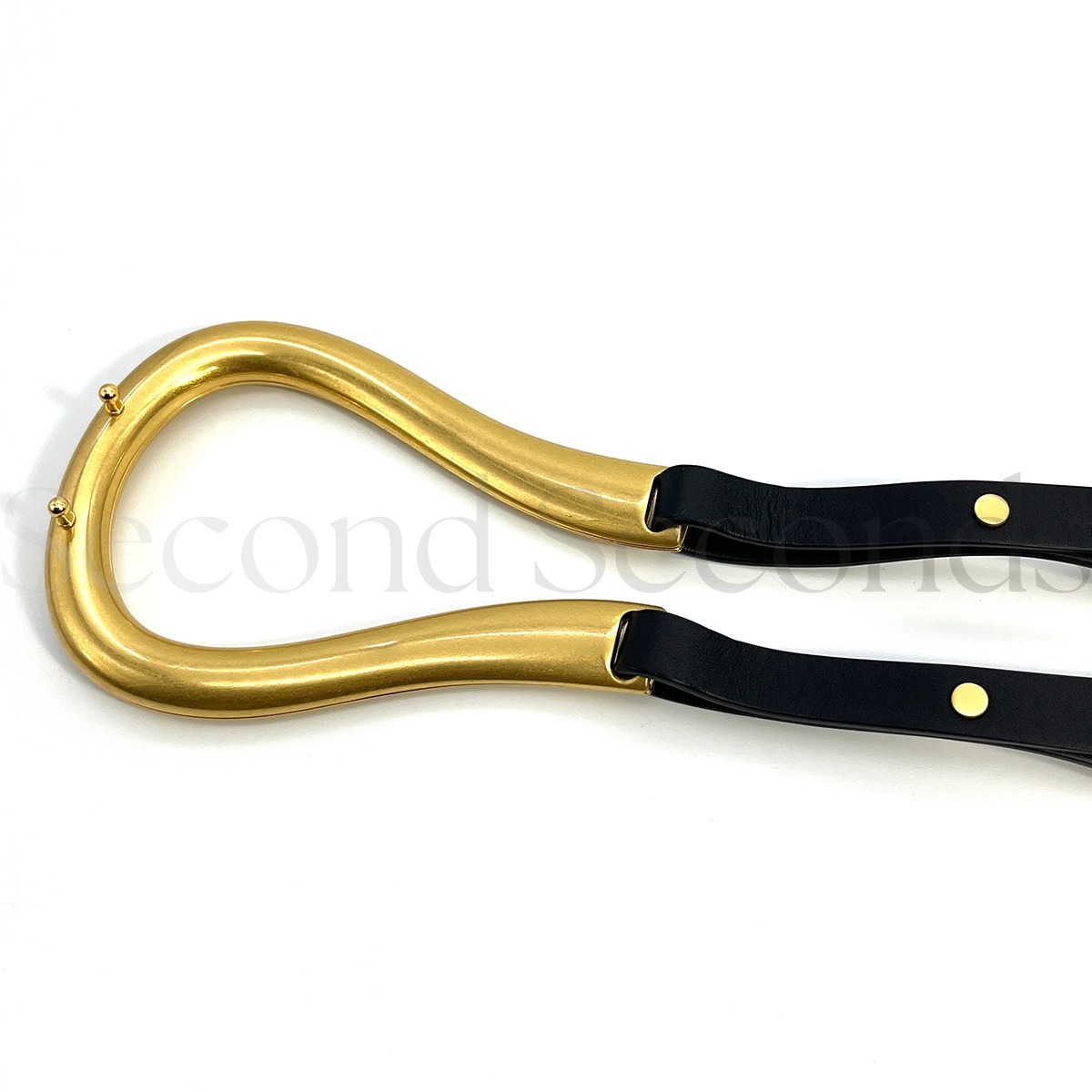 即発 BOTTEGA VENETA HORSEBIT ホースビット ダブルレザーベルト