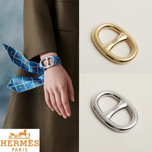 HERMES☆Chaine d'Ancre☆シェーヌダンクル スカーフリング 90 (HERMES