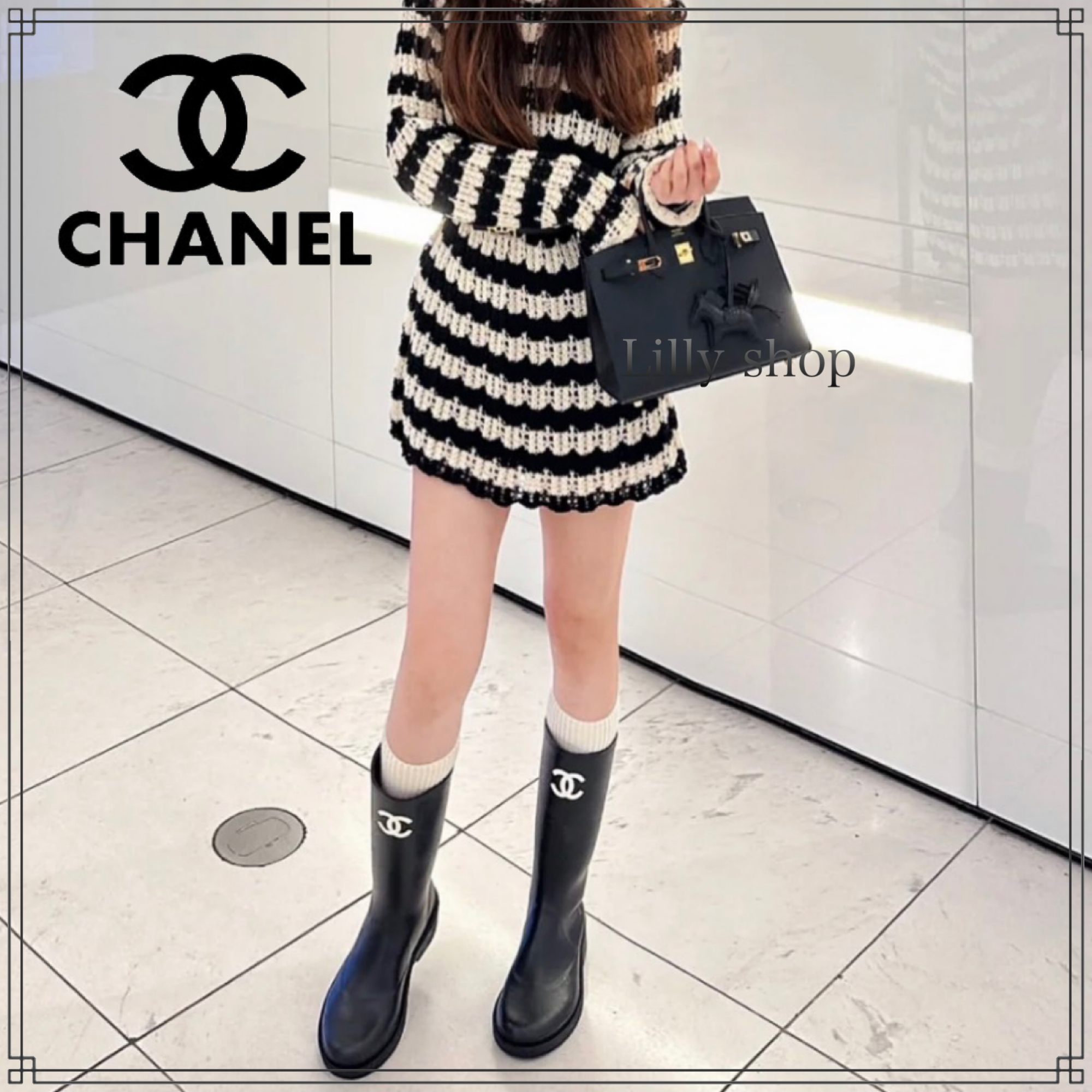 雨の日もお洒落に可愛く♡【CHANEL】レインブーツ (CHANEL/レイン