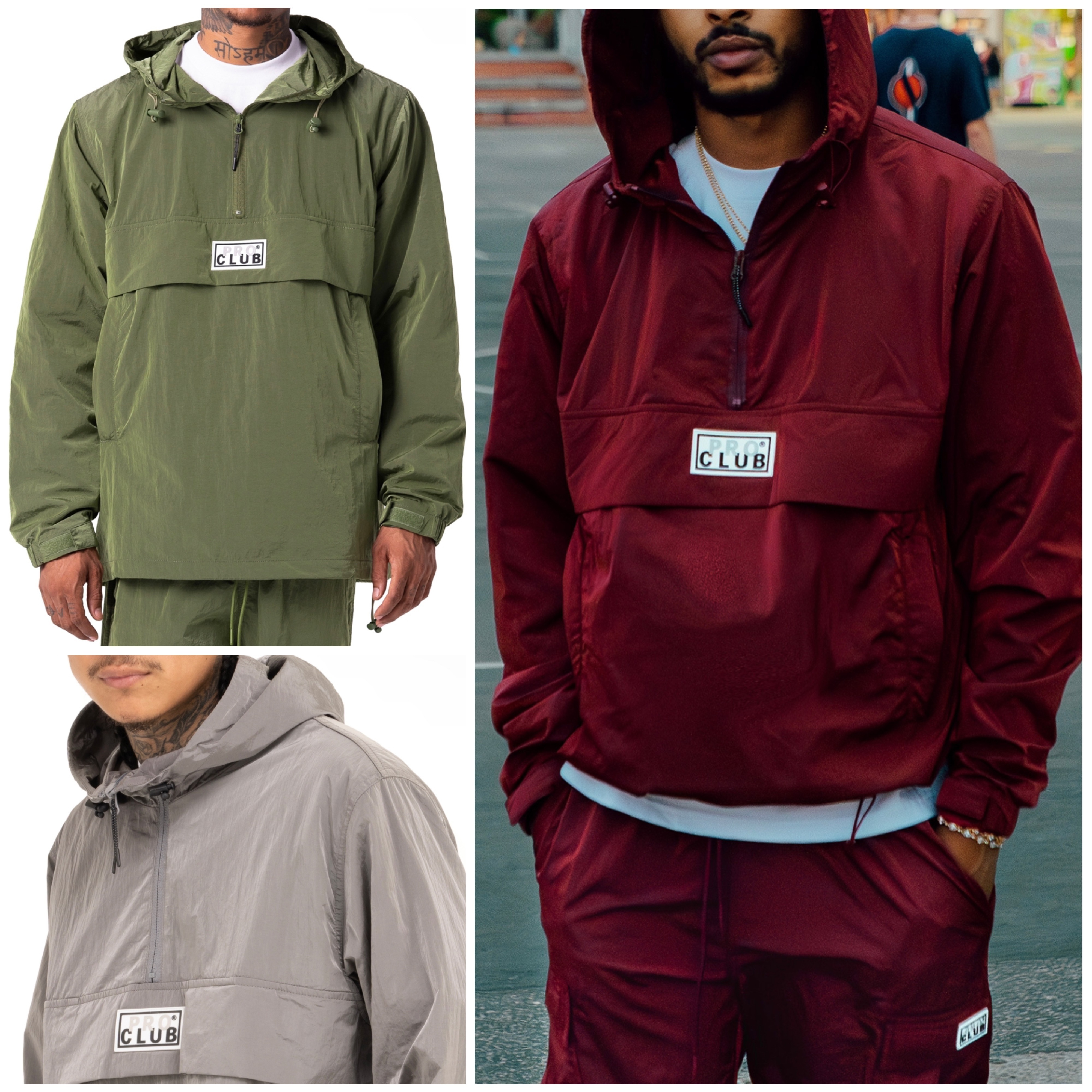 PRO CLUB ナイロン アノラック 6色 関税送料無料 (PRO CLUB/ジャケット