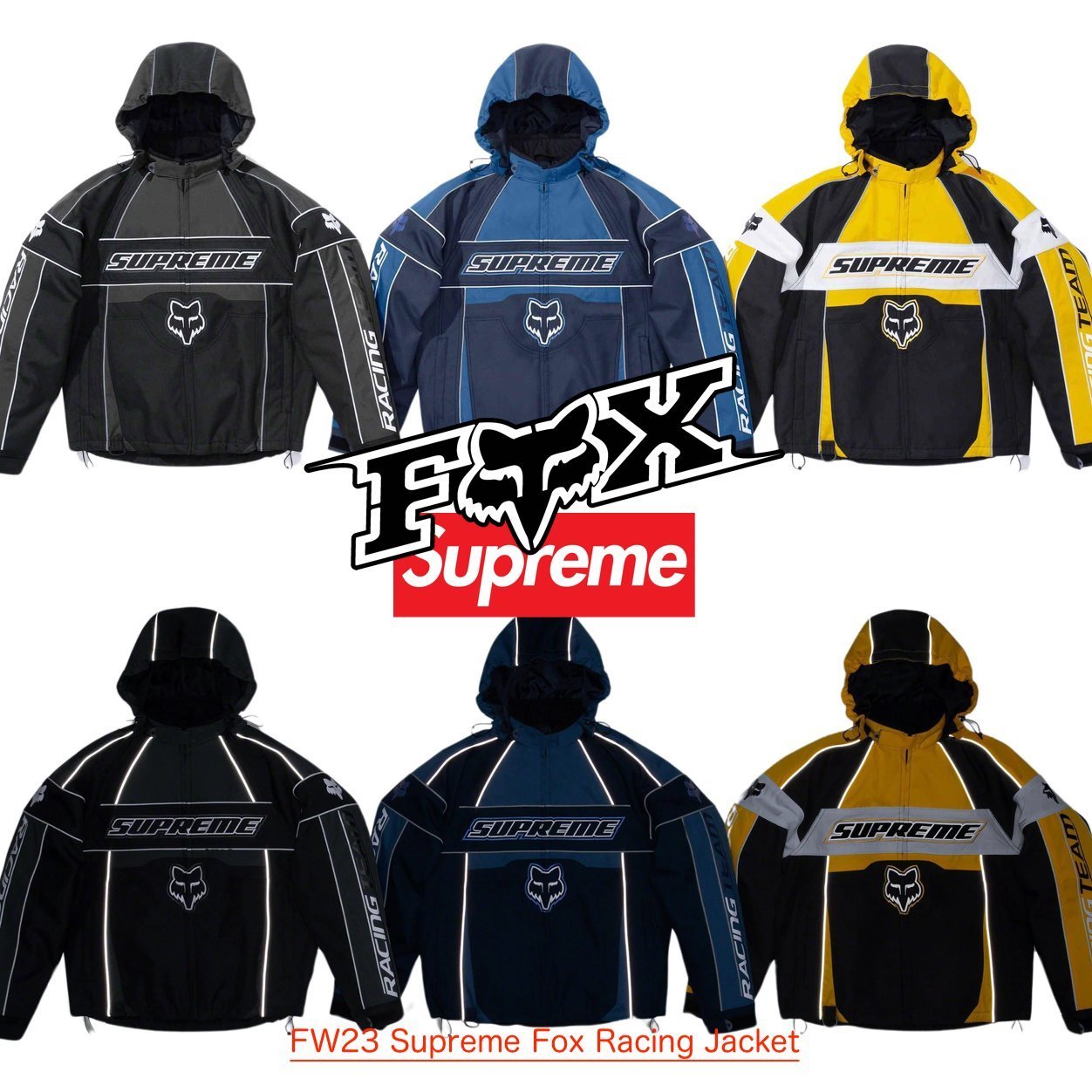 FW23 Supreme Fox Racing Jacket - フォックス レーシング (Supreme