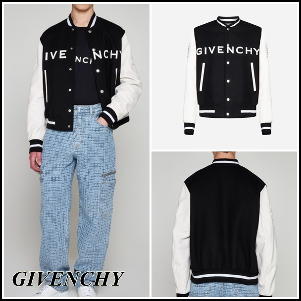 関税込】◇GIVENCHY ジバンシィ◇ウール レザー スタジャン (GIVENCHY