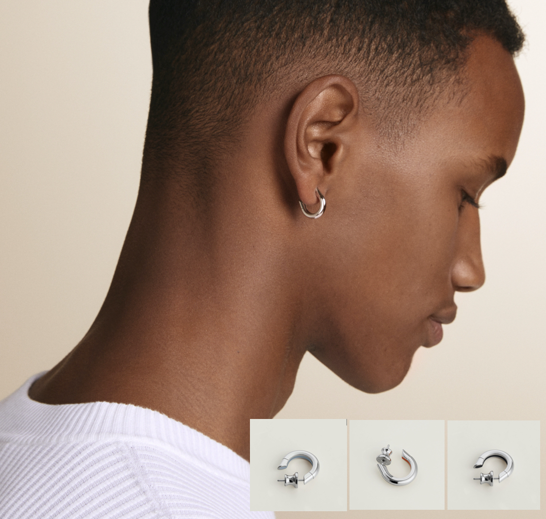 エルメス シングルピアス サボ 馬蹄 イヤリング ピアス イヤカフ