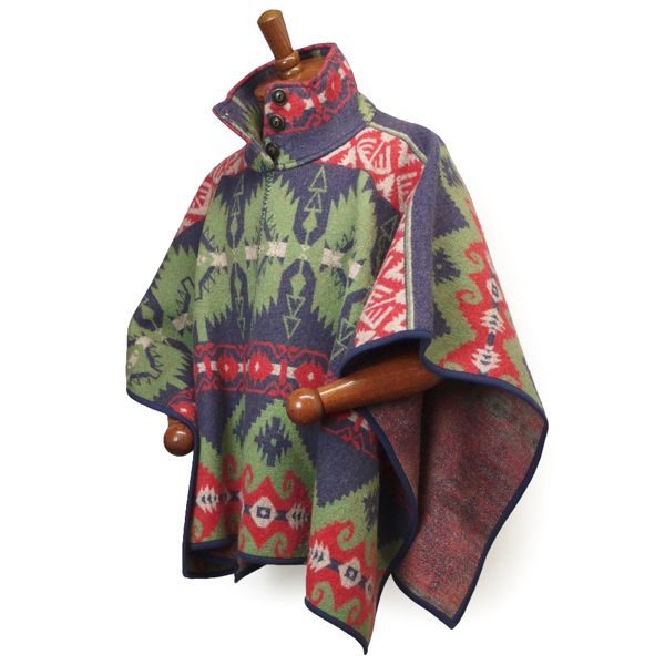 即発ラルフローレンインディアンネイティブポンチョブランケット