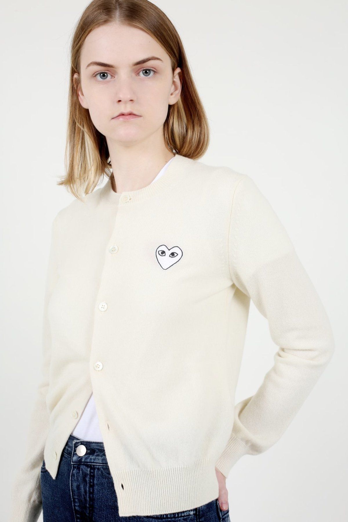 COMME DES GARCONS PLAY ホワイトハートカーディガン 各色 (COMME des