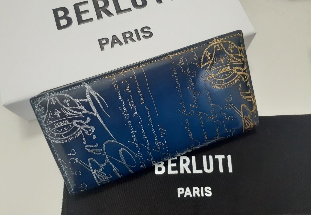 Wスタンプx金銀Wパティーヌ希少品!! ベルルッティ SANTAL (Berluti/長