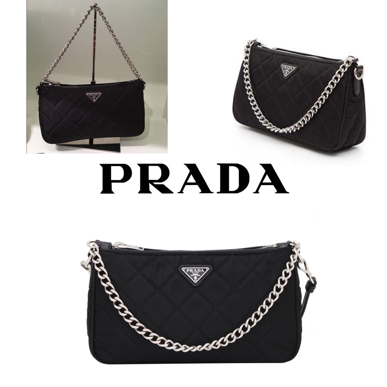 PRADA☆セール！キルティングナイロン2WAYバック♪ 1BH026 (PRADA