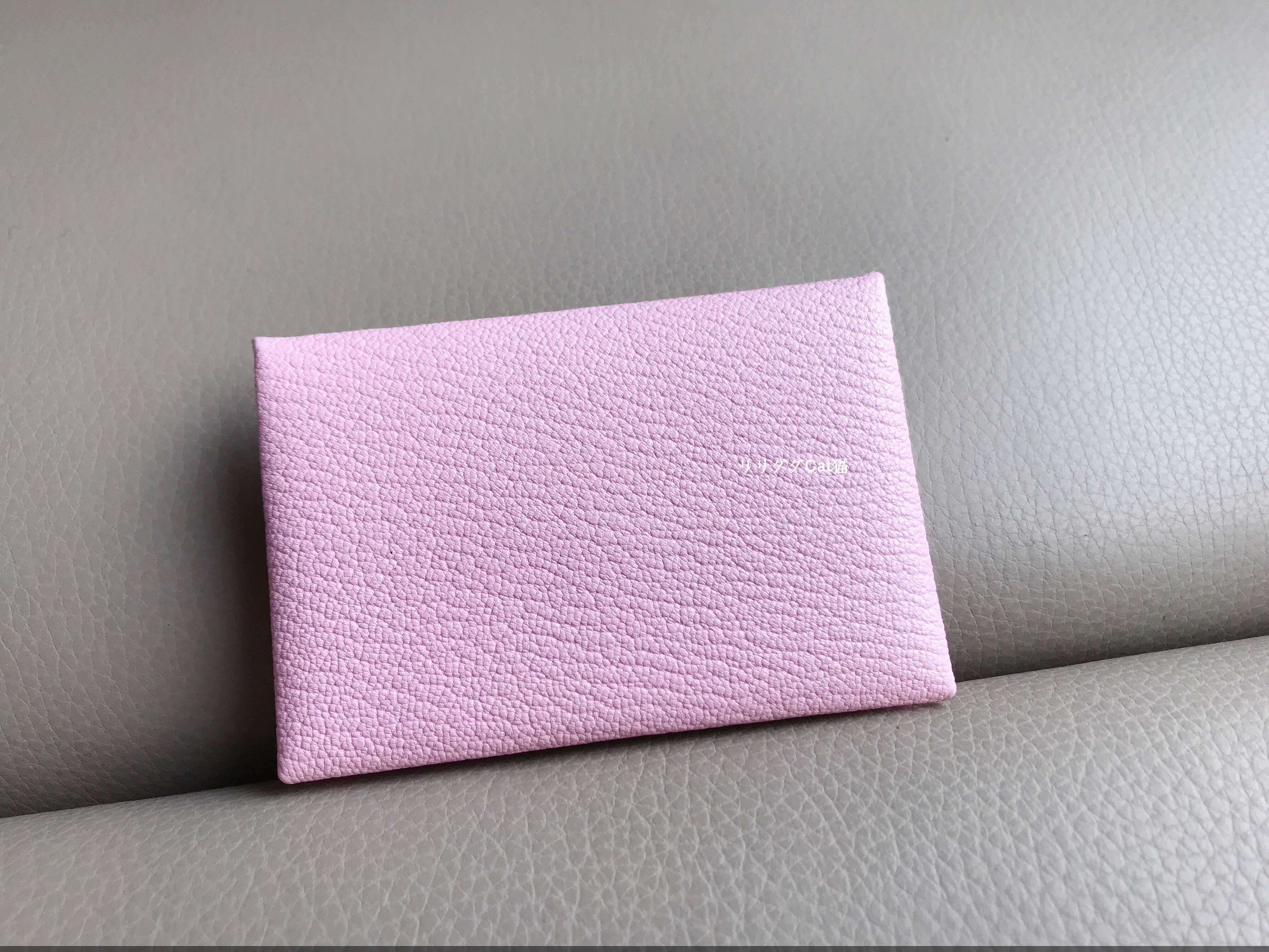 エルメス)ローズサクラ☆カルヴィ☆カードケース (HERMES/カードケース