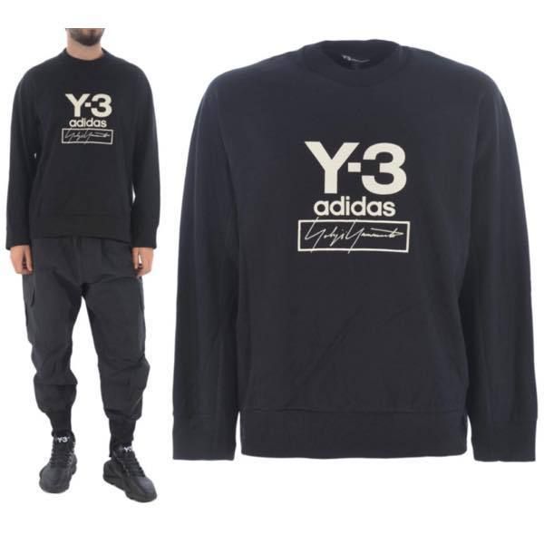 関税込】新作◇Y-3 ワイスリー◇adidas Yogji ロゴ スウェット (Y-3