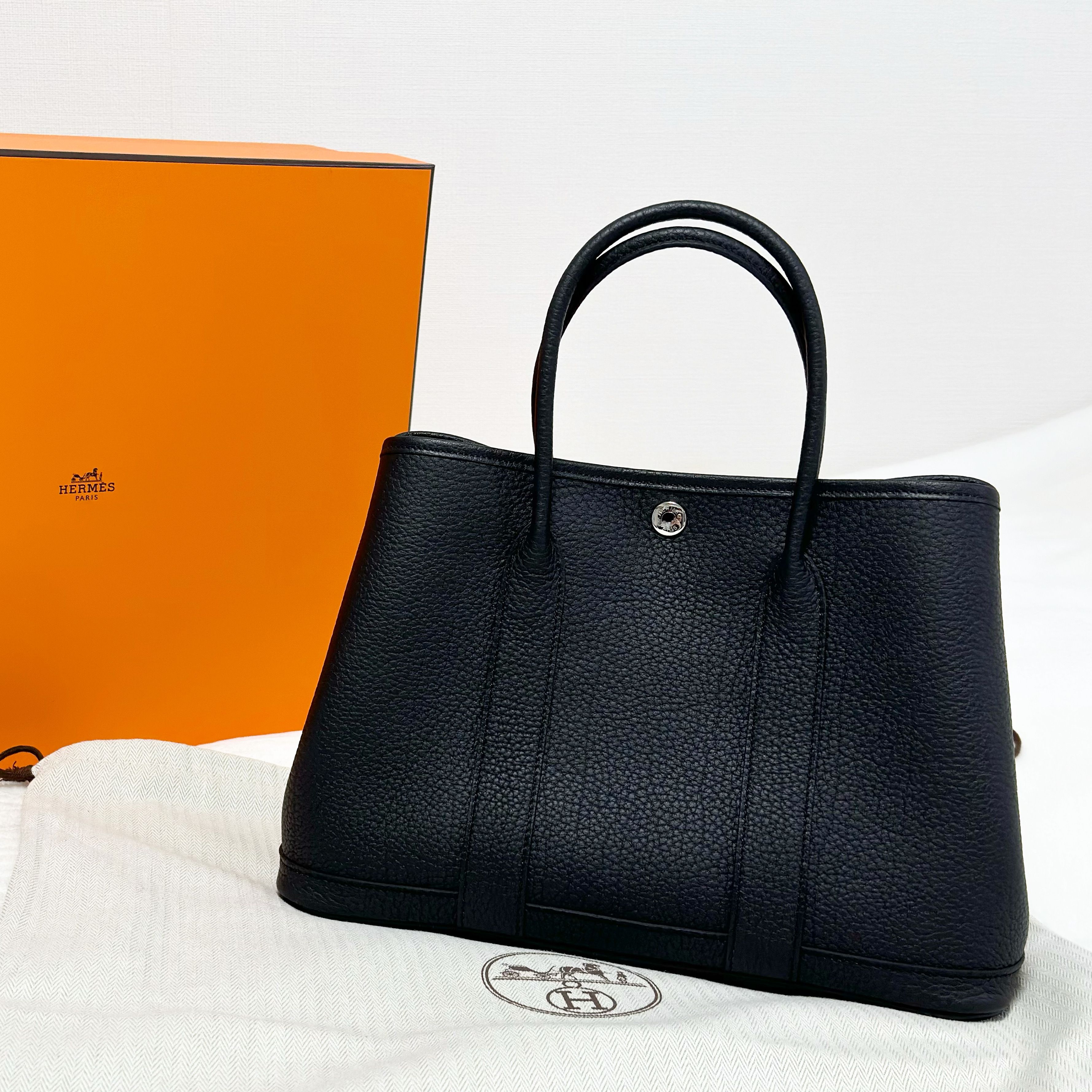 エルメス 箱のみ 38×34×16 ガーデンパーティ HERMES エルメス