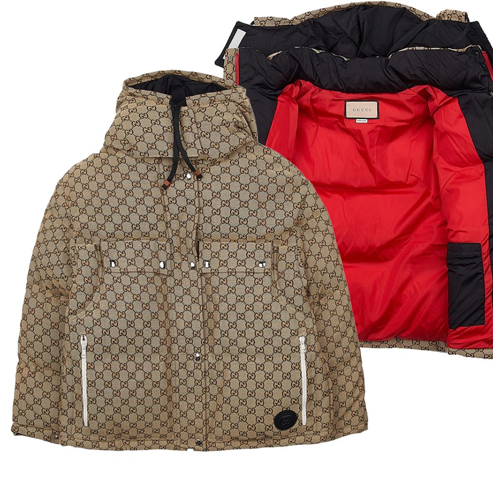 GUCCI☆GG コットンキャンバス ダウンジャケット (GUCCI/ダウン