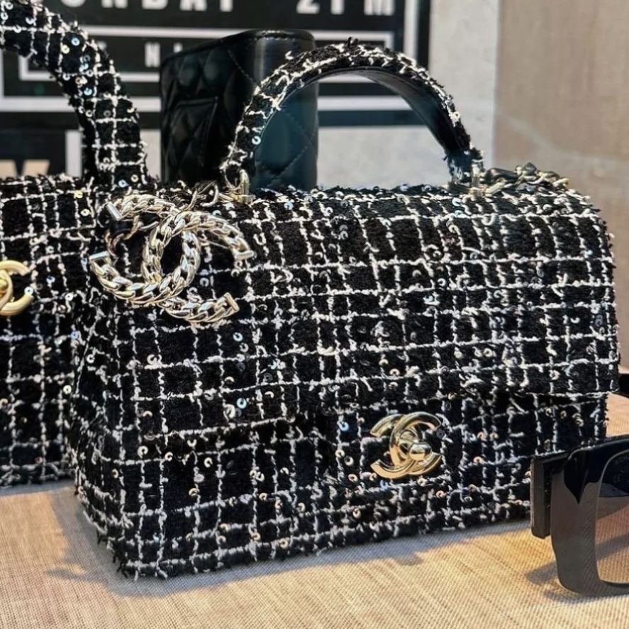 ☆上品なツイード☆CHANEL ハンドバッグ (CHANEL/ショルダーバッグ