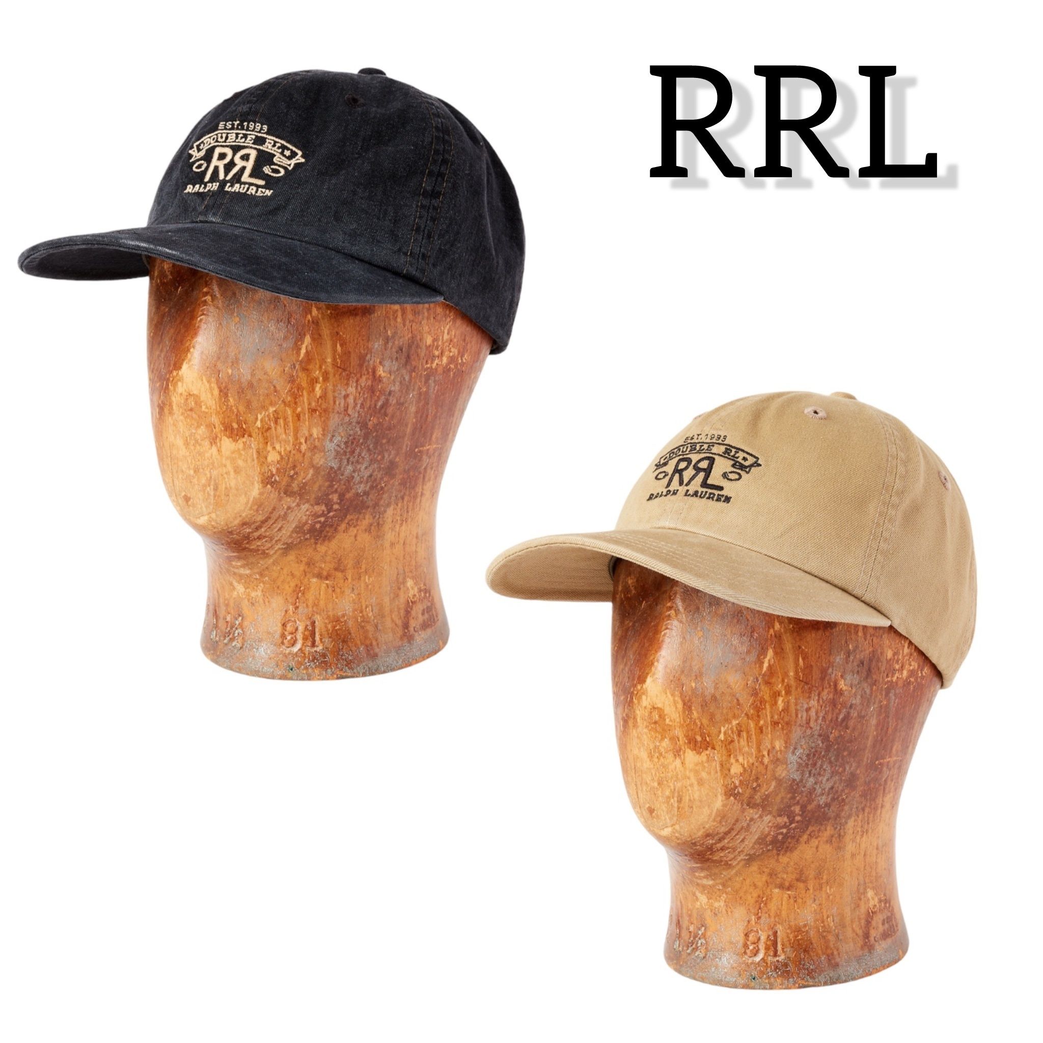 クール【RRL】RRL ランチ ロゴ ツイル ボール キャップ 帽子 (RRL