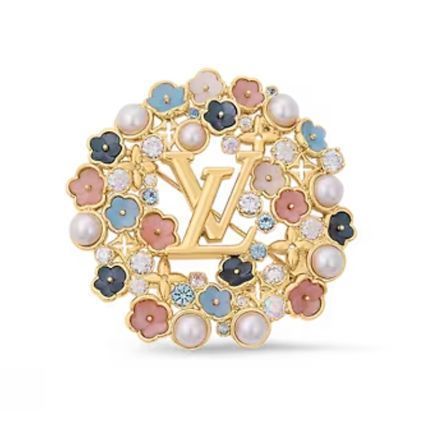 コーデが華やかに＊プレゼントに！】ルイヴィトン ブローチ 花 (Louis