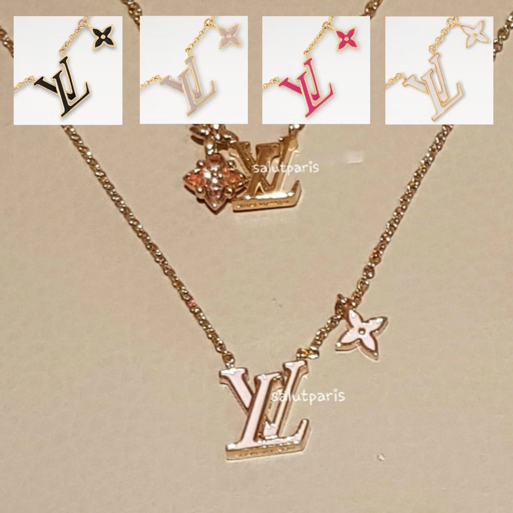 送料込*ルイヴィトン*ネックレスLVアイコニックエナメルM01215 (Louis