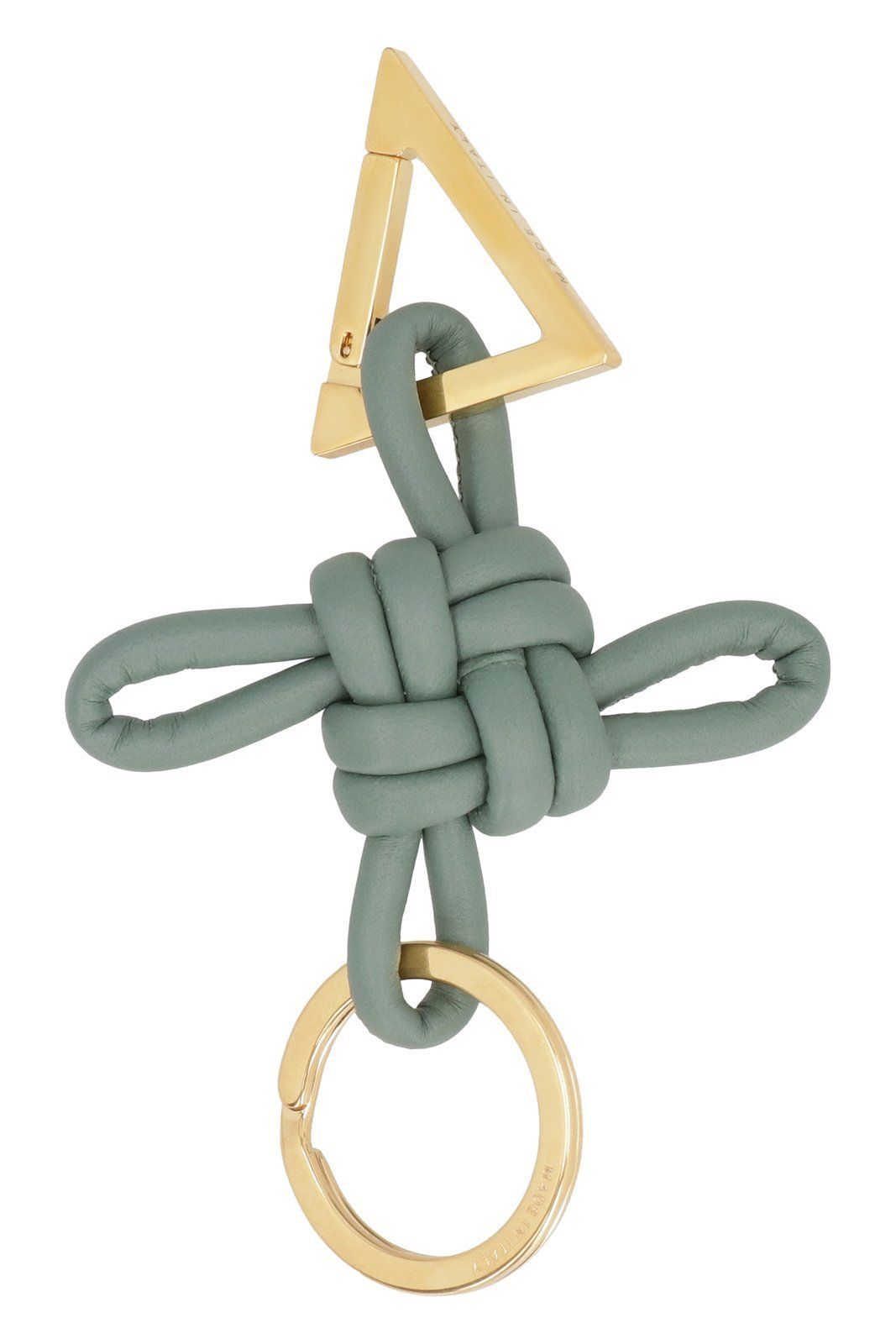 ボッテガ ヴェネタ ロゴ刻印トライアングル キーリング (BOTTEGA