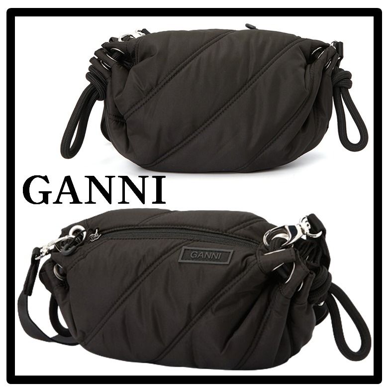☆関税込☆GANNI☆Quilted Recycled Tech Small Duffle Bag☆ (Ganni