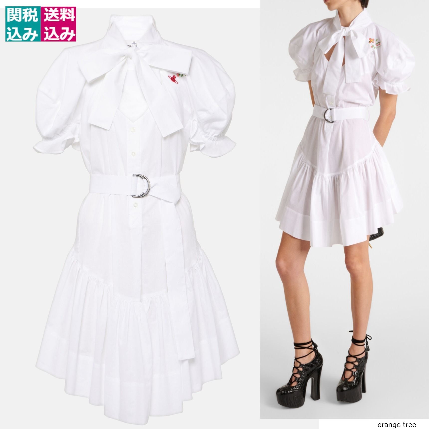 VIVIENNE WESTWOOD ワンピース Football Heart cotton 917765