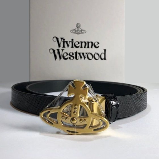 Vivienne Westwood Line Orb Buckle Belt レザー ベルト (Vivienne