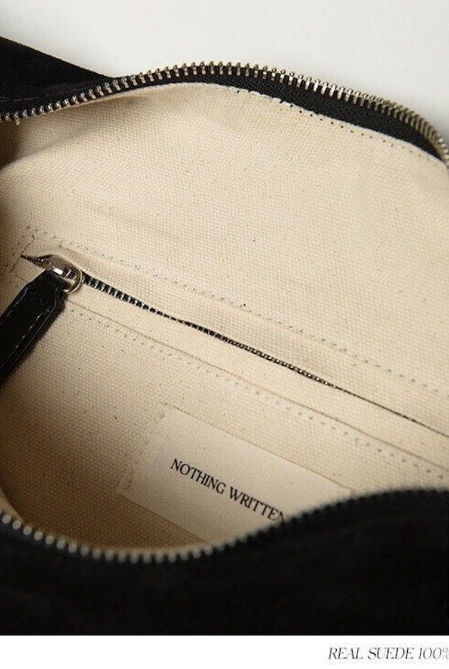 ○NOTHING WRITTEN○SHOULDER LEATHER BAG バッグ スエード (NOTHING