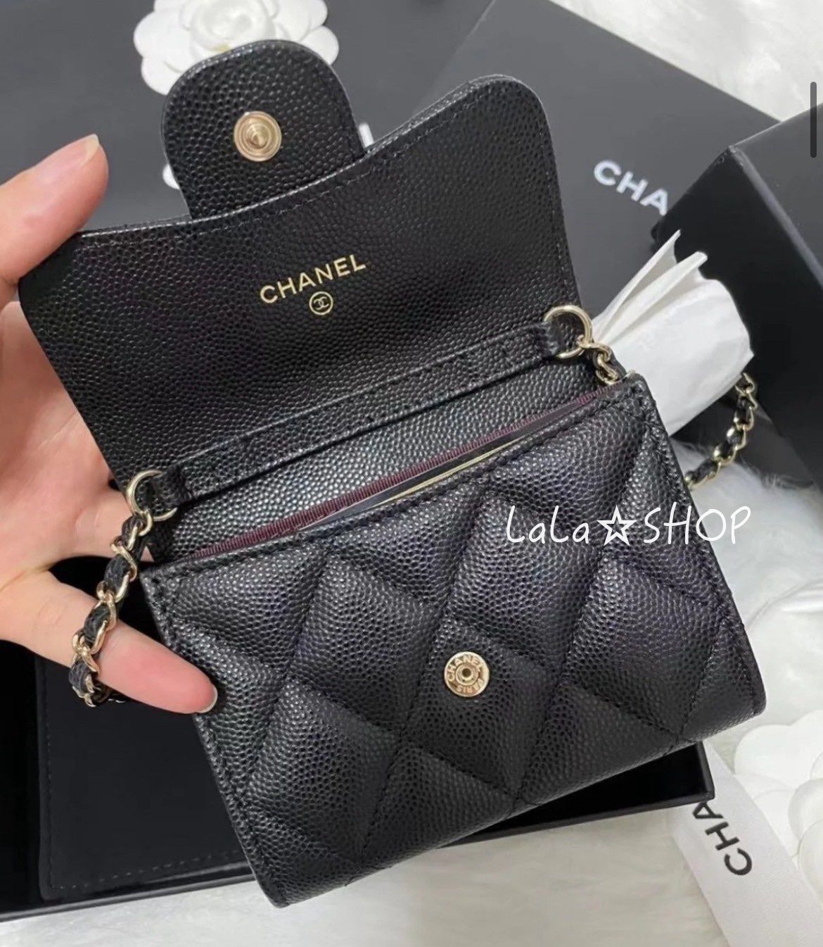 これだけでお出かけ◎】シャネル チェーンクラッチ ミニ財布 (CHANEL