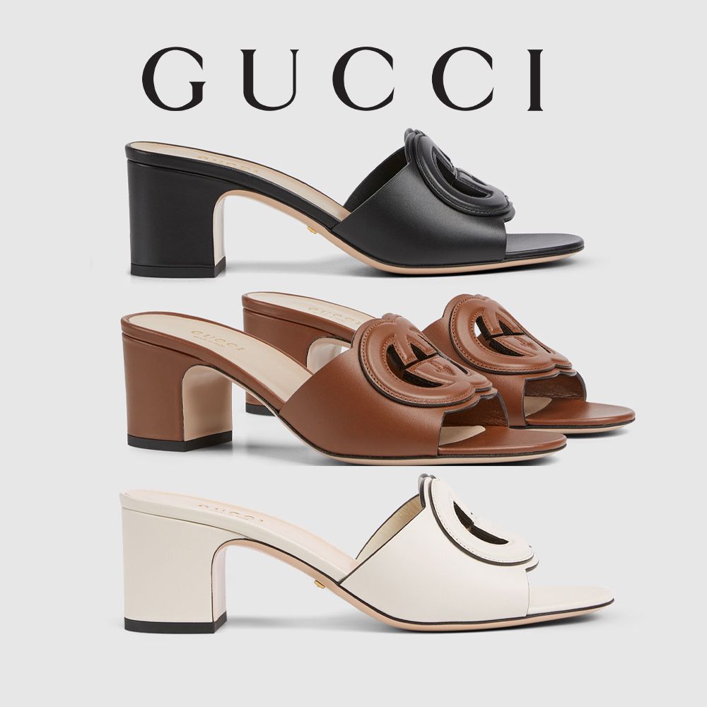 24新作 グッチ インターロッキングG カットアウトサンダル (GUCCI