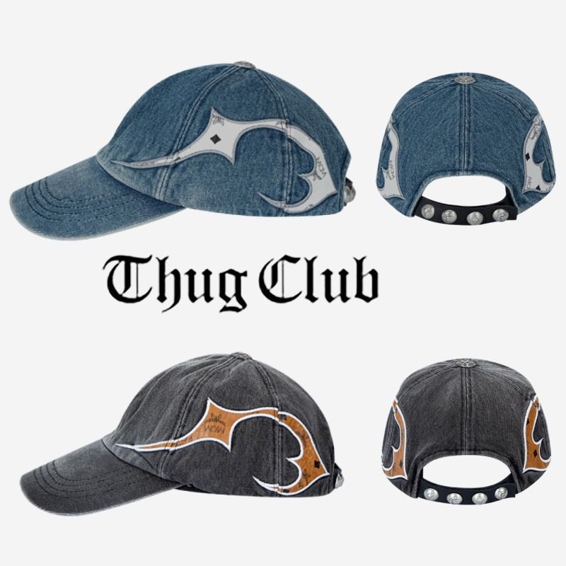 THUG CLUB】Thug Club x MCM Tribal Leather Cap (Thug Club/キャップ