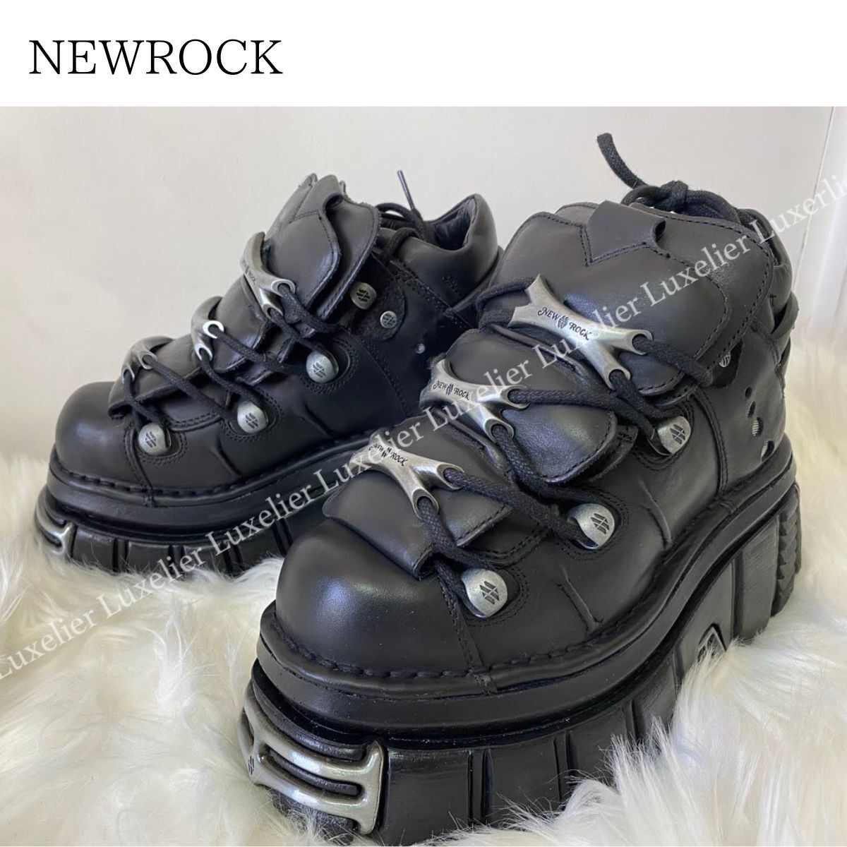 NEW ROCK】ニューロック M-106-S112 レースアップ ブーツ (NEWROCK