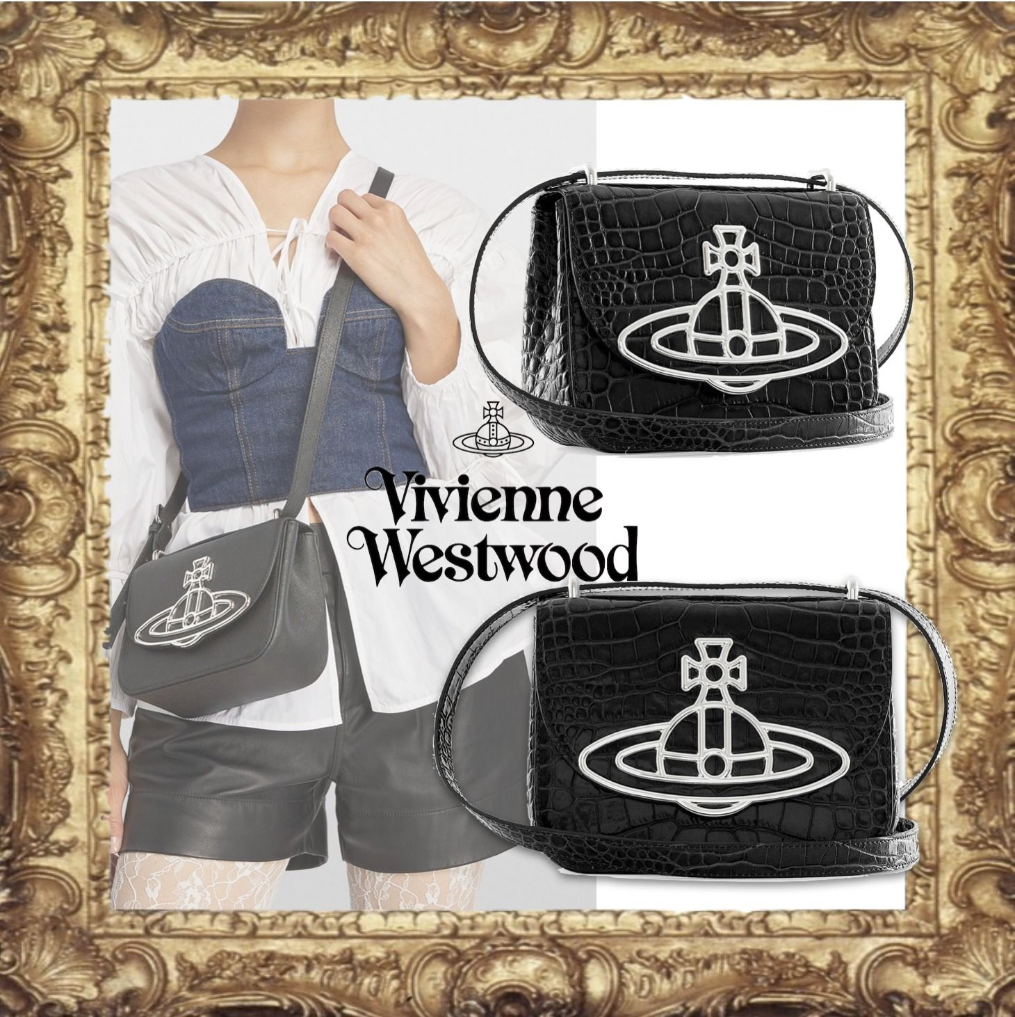 ☆Vivienne Westwood☆LINDA クロコショルダーバッグ (Vivienne