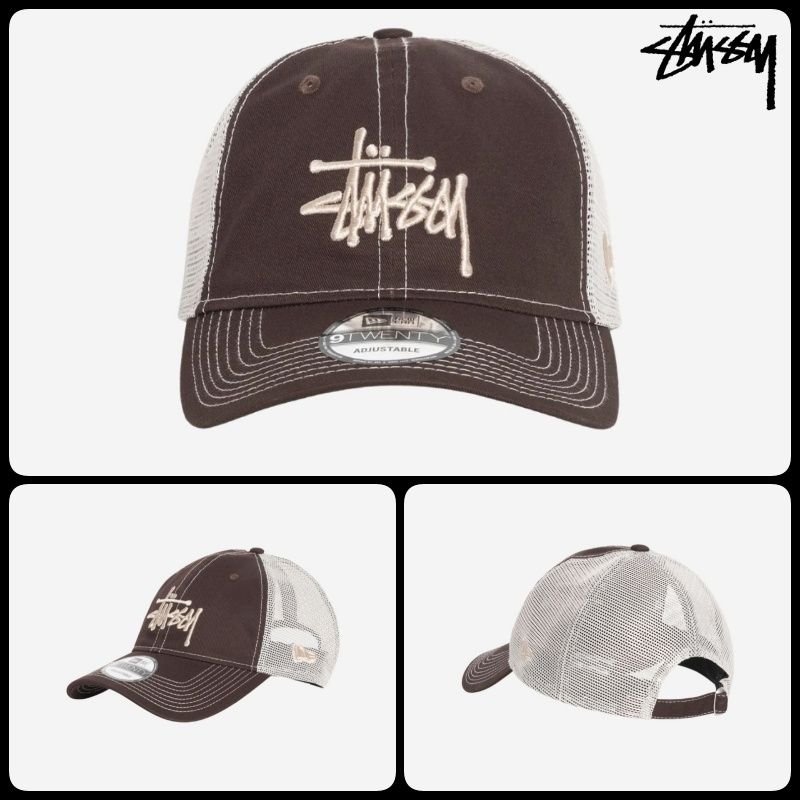 ステューシー】Stussy New Era 9twenty Basic Trucker Brown (STUSSY