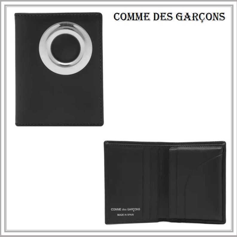関込】COMME des GARCONS◇シルバー アイレット カードケース (COMME