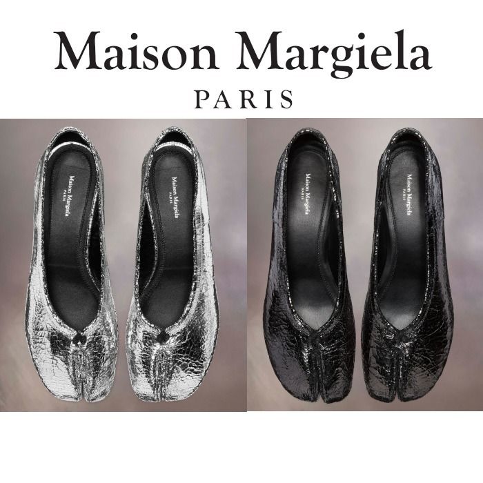 24新作 メゾンマルジェラ タビ ブロークンミラー バレエシューズ