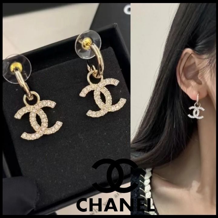 CCロゴが揺れ煌る♪【CHANEL】 ゴールド CCマークピアス (CHANEL