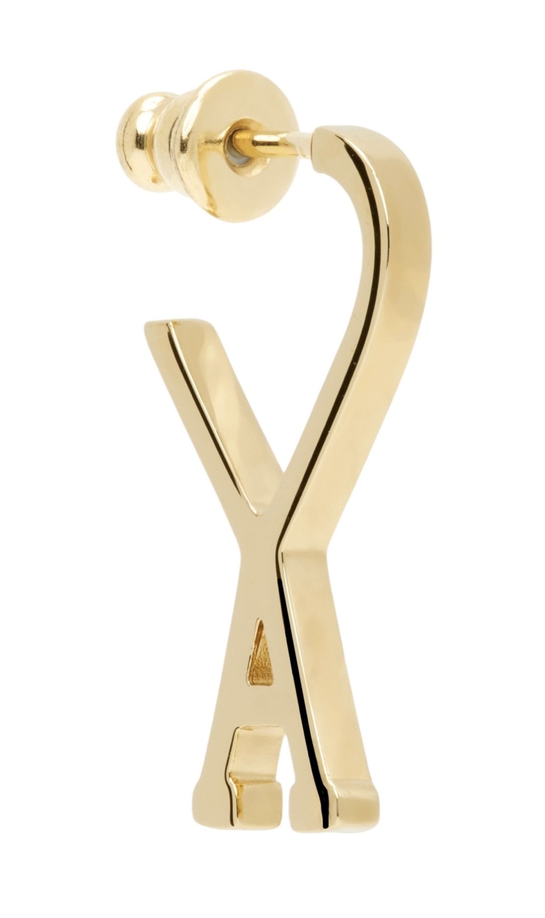 AMI PARIS ゴールド Ami De Coeur スモール フープピアス (AMI PARIS