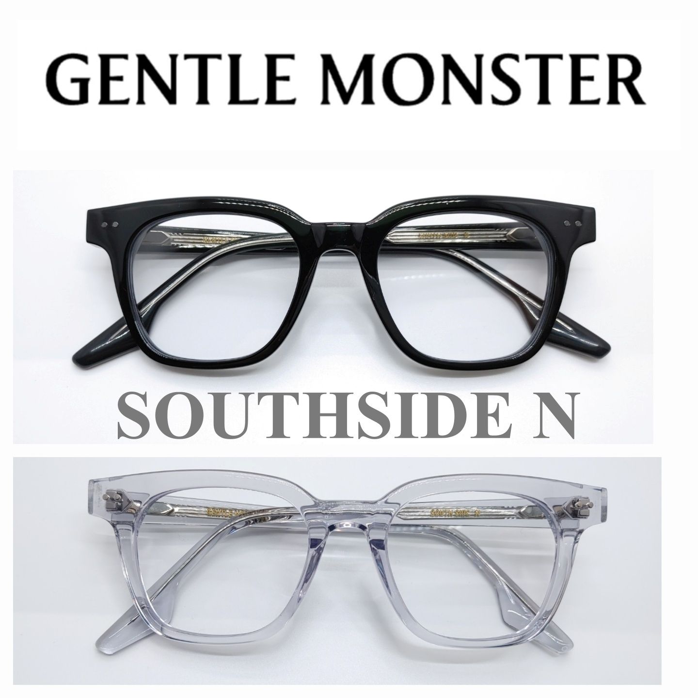 純正】☆SOUTHSIDE N☆厚い正方形アセテートフレーム (Gentle Monster