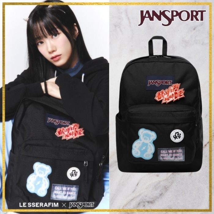 JANSPORT】[LE SSERAFIM x JANSPORT] Superbreak Plus☆追跡付