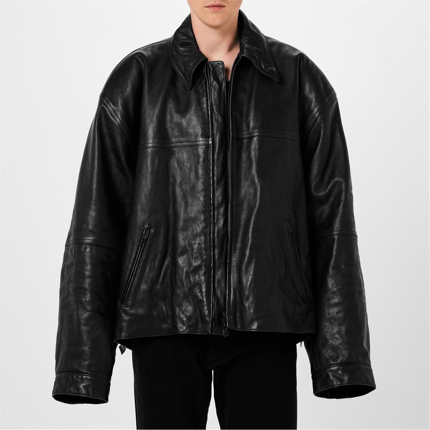 BALENCIAGA】Cocoon Kick レザージャケット (BALENCIAGA/レザー