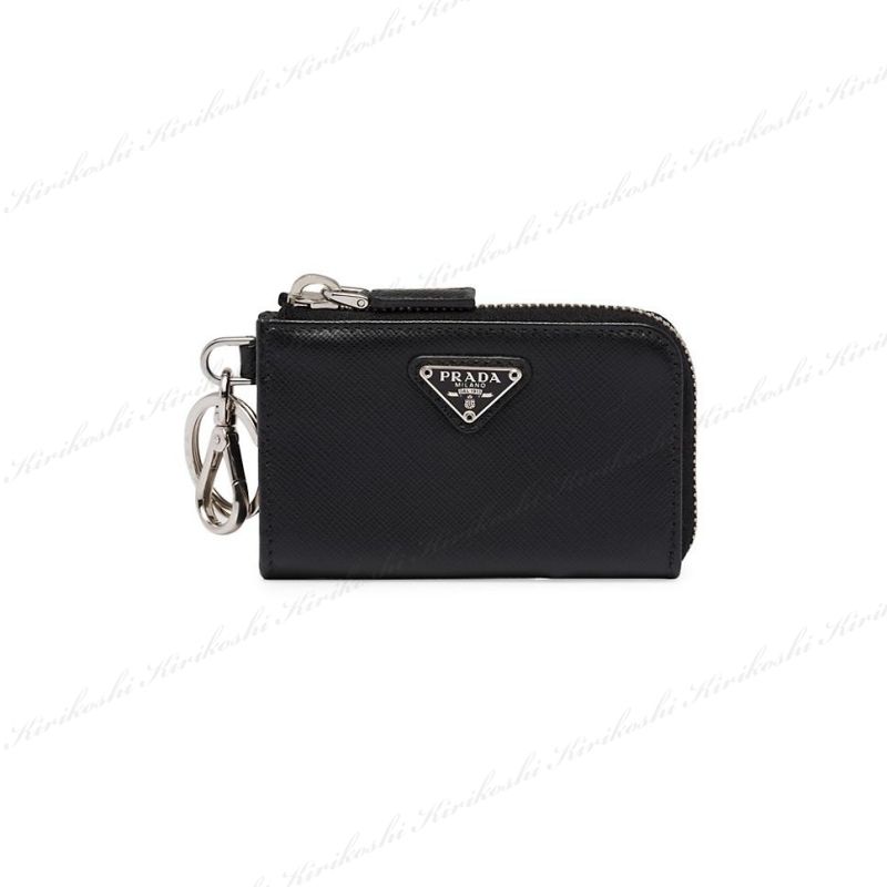◇PRADA 最新作◇サフィアーノレザー ミニポーチ キーホルダー