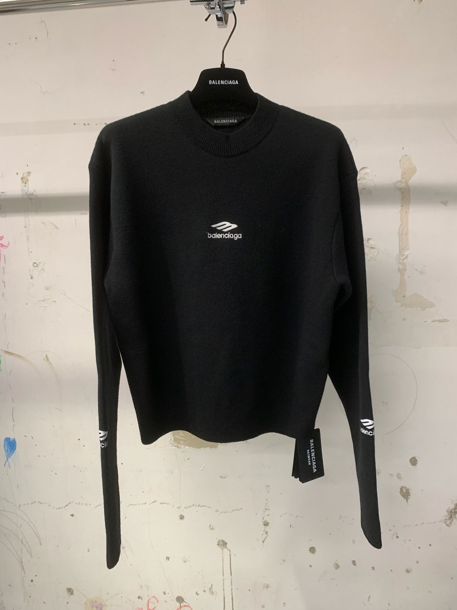 BALENCIAGA】SKI クルーネック 3B sports icon ロゴ (BALENCIAGA
