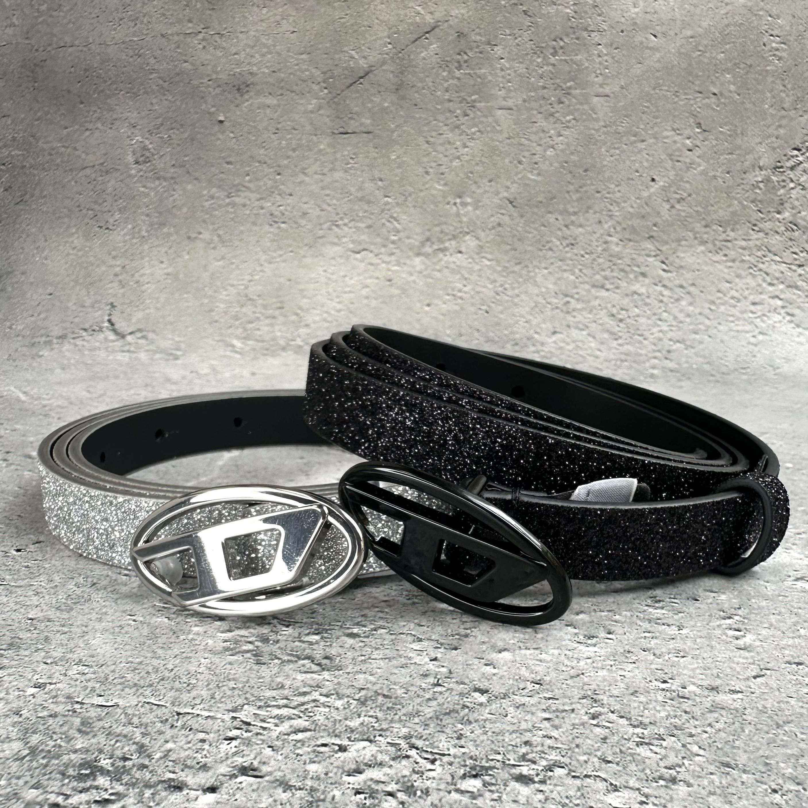 Diesel B-1DR 15 グリッター レザーベルト (DIESEL/ベルト