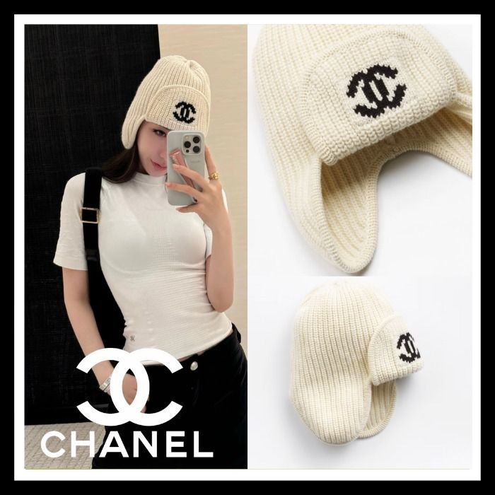 24-25 ココネージュ 最新作♪】CHANEL ニット キャップ (CHANEL/帽子