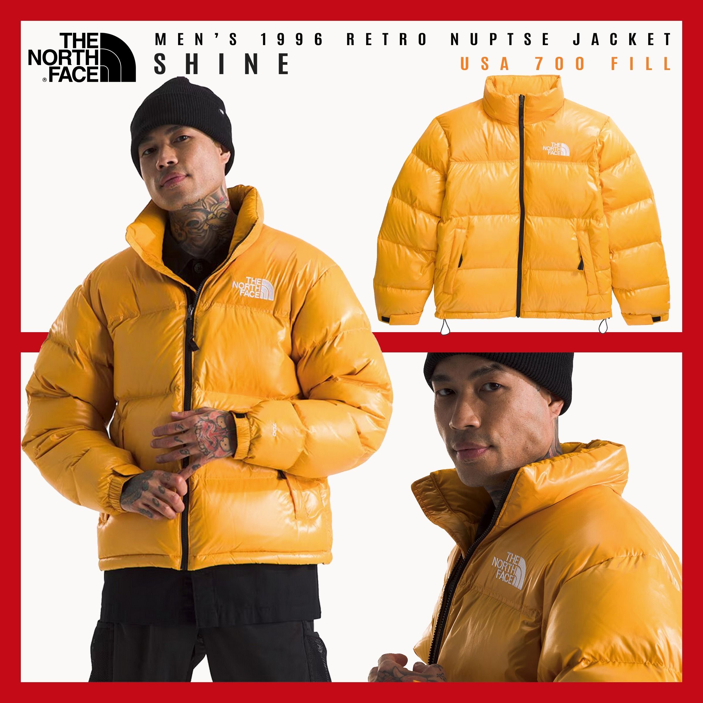 激レア 24新作☆TNF☆シャイン ヌプシ サミットゴールド 700fill (THE