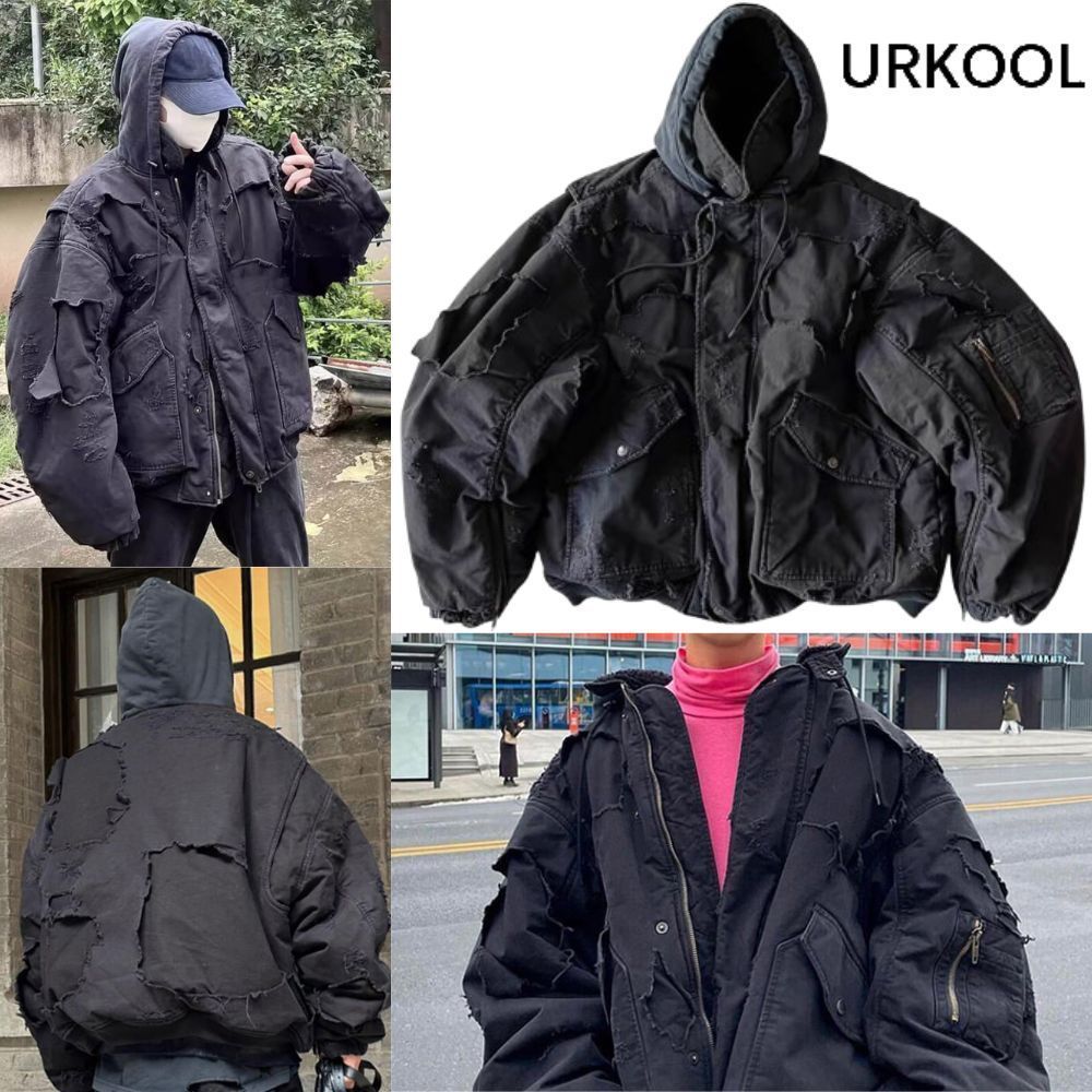 URKOOL Broken Moon ボンバージャケット ダメージ (ジャケットその他