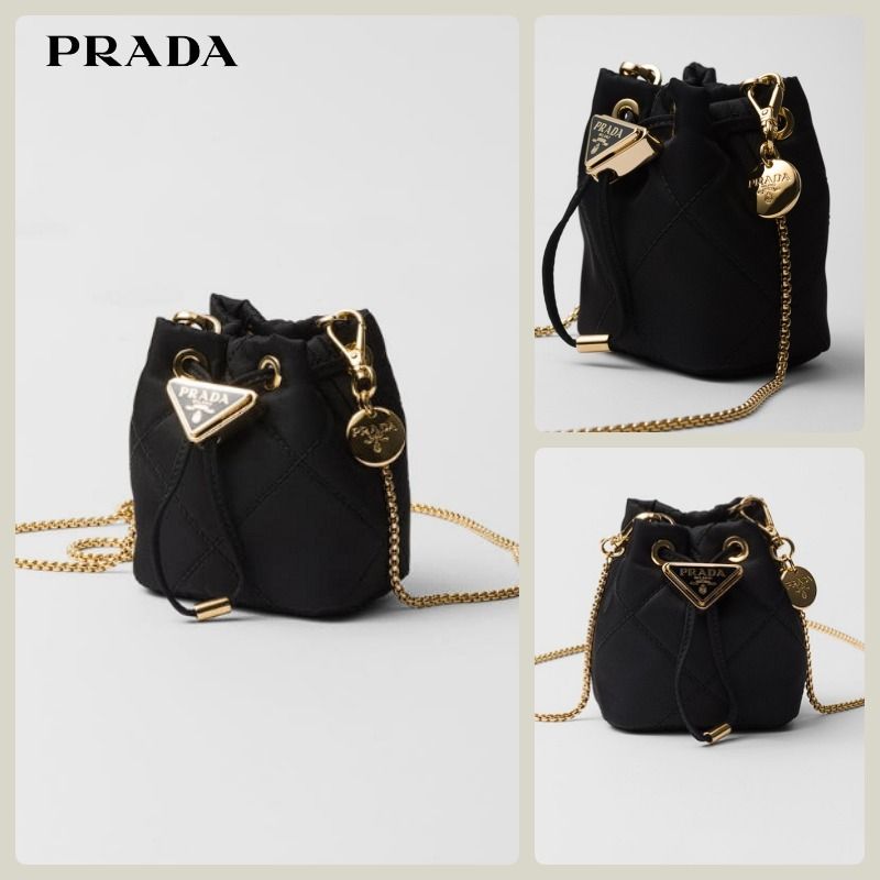 PRADA】プラダ リナイロン ミニポーチ バケットバッグ (PRADA