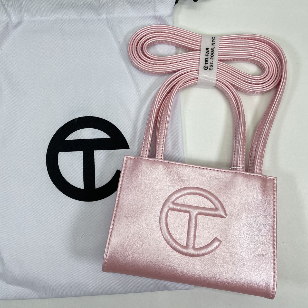 即お届け TELFAR テルファー スモール バッグ バレリーナ ピンク