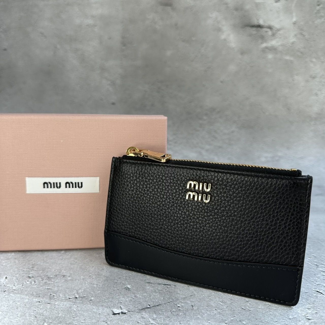 MIUMIU レザー カードホルダー フラグメントケース (MiuMiu/カード