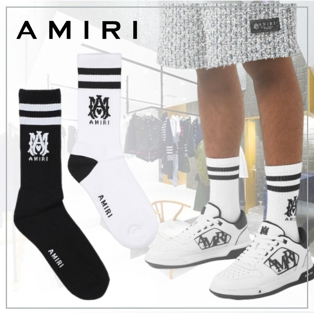 正規品 新品未開封 AMIRI ソックス 41-42 黒 正規品 新品未開封 AMIRI