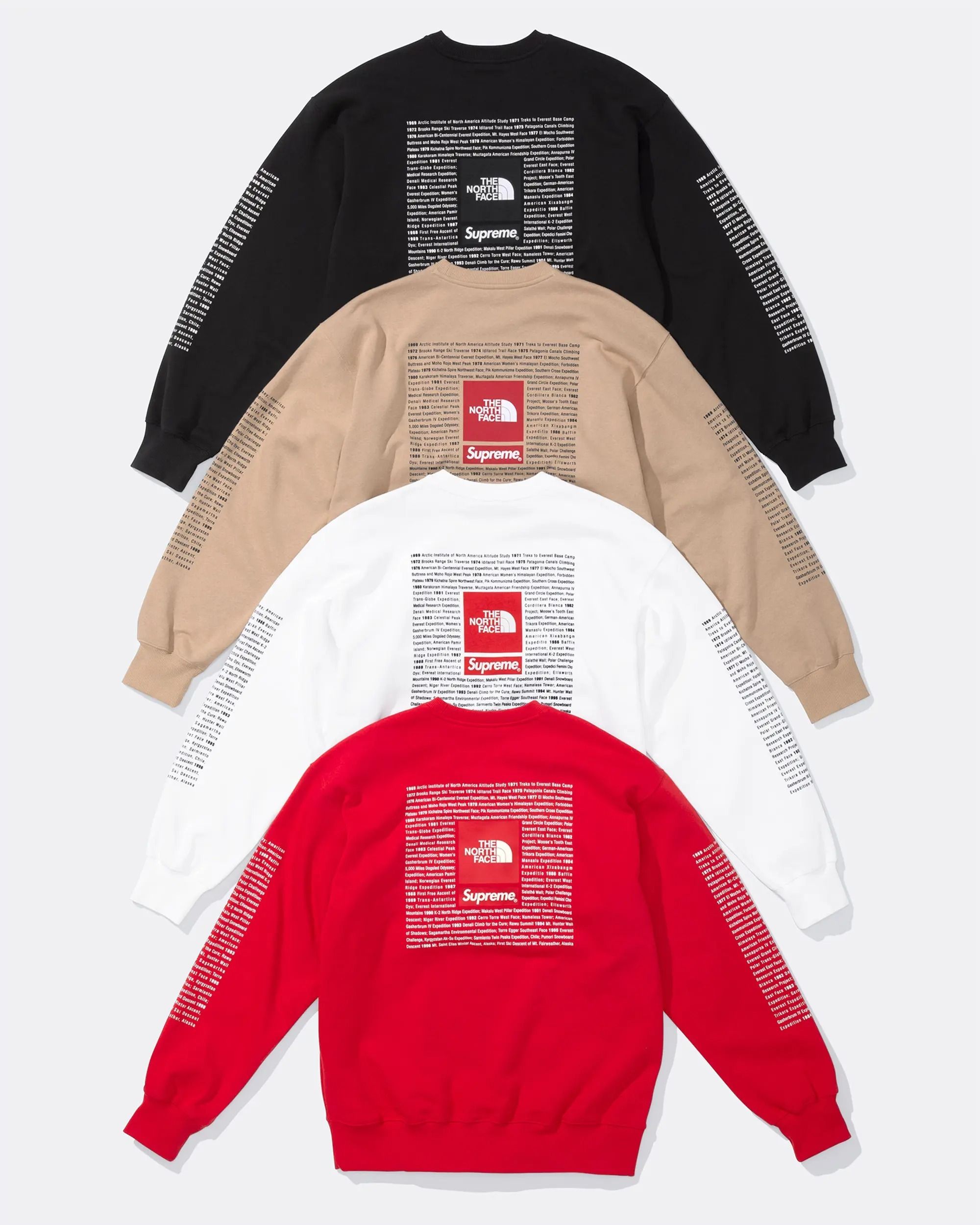 SUPREME x The North Face】 Crewneck White - 24SS (Supreme