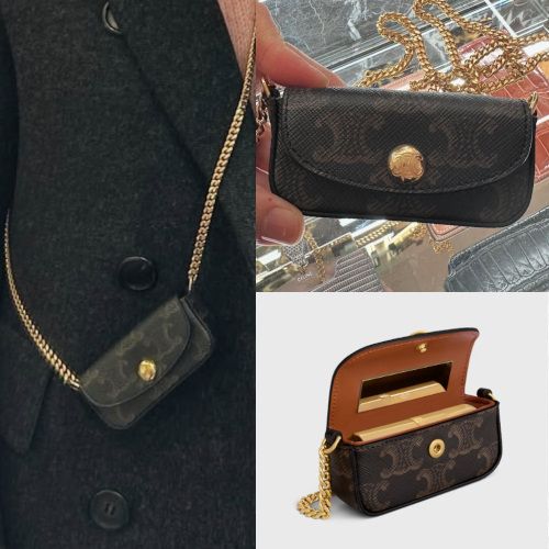 海外限定☆】セリーヌ リップスティックケース ストラップ付き (CELINE