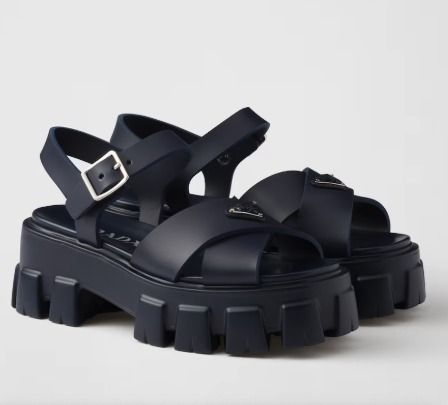 PRADA☆プラダ モノリス ラバー サンダル (PRADA/サンダル・ミュール